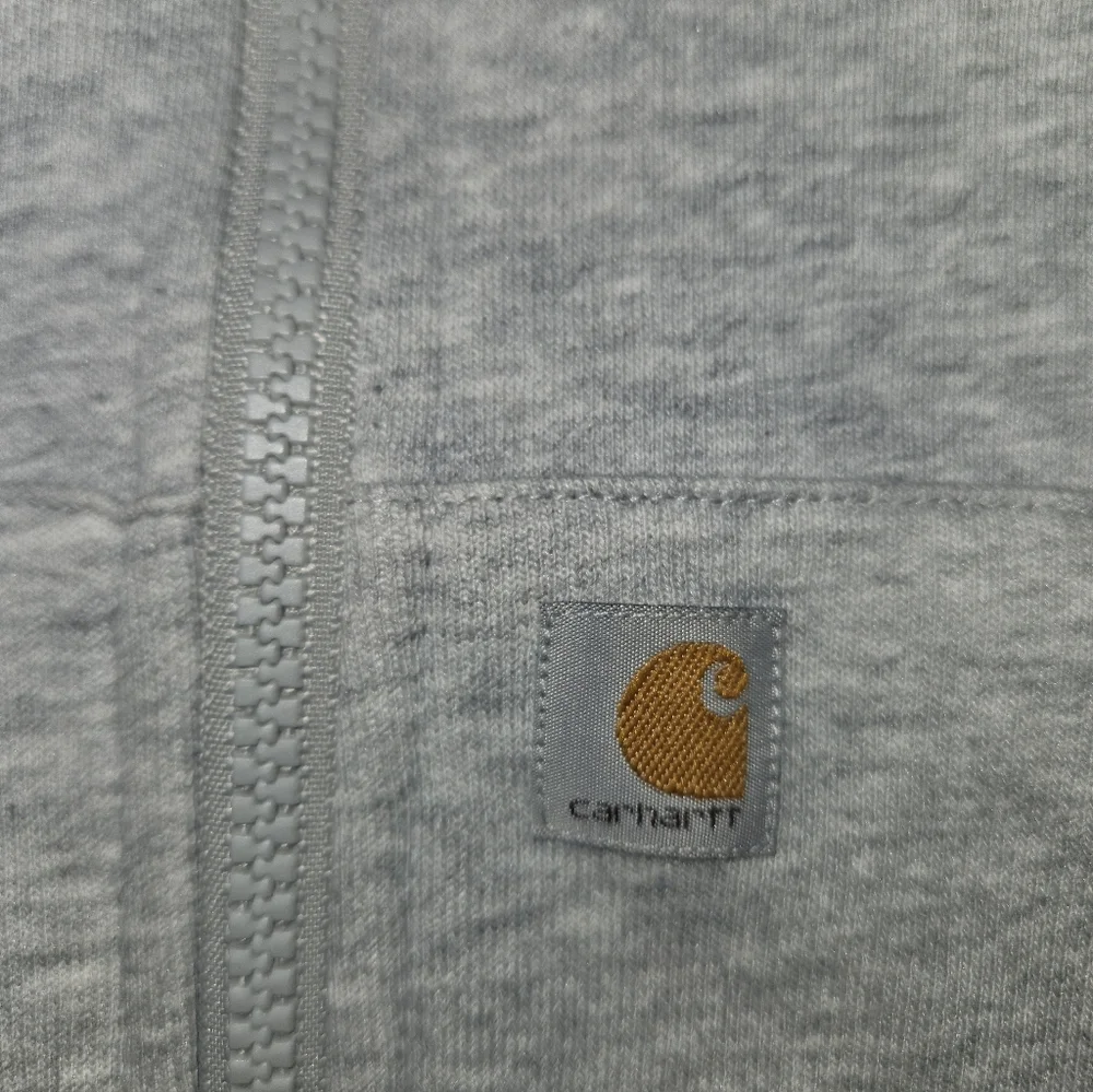 Carhartt Kids Gray Zip Up Hoodie Jacket Sz L (12) - Picture 4 of 4